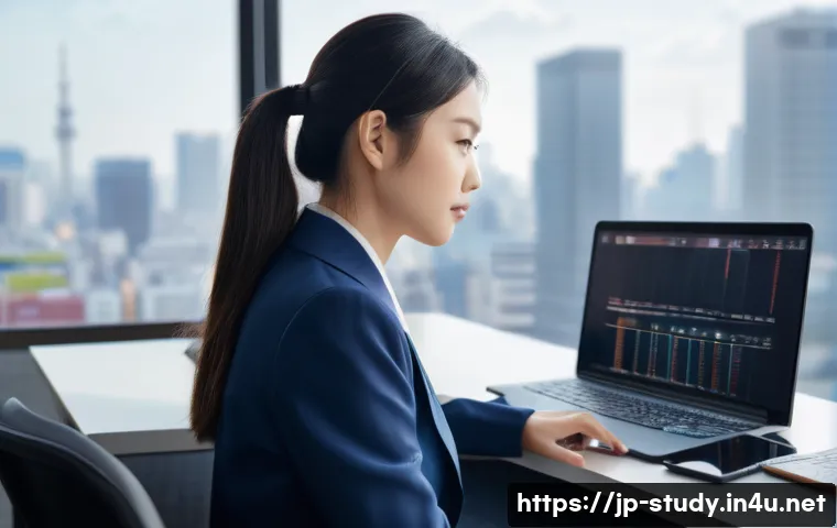 해외연수코디네이터 연봉 - A modern Japanese office scene featuring a young overseas training coordinator at work, dressed in p...